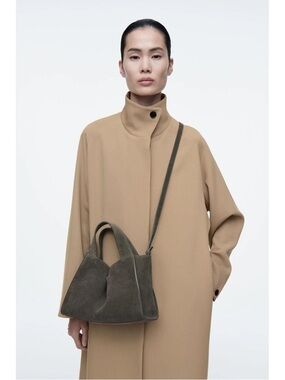 Cos Green Suede Alcove Mini Bag